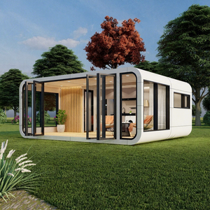 Maison mobile simple en plein air, maison capsule mobile, structure en acier, cabane Apple - Product Image 1