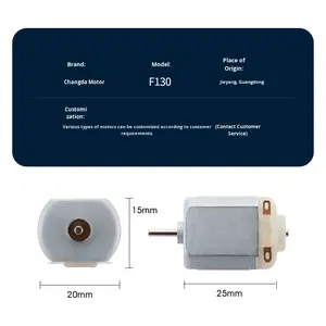 하이 퀄리티 F130 모터 3v 4.<span class=keywords><strong>5v</strong></span> 6v 7.2v 12v <span class=keywords><strong>DC</strong></span> 브러시 모터 좋은 가격 <span class=keywords><strong>DC</strong></span> 모터 - Product Image 3