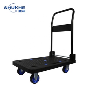 Camion à plate-forme pliable en aluminium avec chariot poussoir pliable à 4 roues avec rangement facile, idéal pour le déplacement et le transport d'une capacité de 150 KGS - Product Image 1