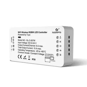 ZIGBEE WIFI wireless RGBW LED controller powered by Tuya GL-C-007W DC12-54V LED Strip light smart controller