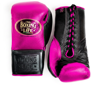 Guantes de Boxeo Profesionales de Cuero Rojos y Negros con Cordones, Transpirables, de Dedo Completo, Personalizados con Serigrafía - Product Image 5