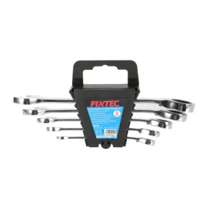 FIXTEC 자동차 수리 도구 산업 품질 도매 5Pcs 고정 및 조합 스패너 렌치 세트