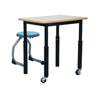 Muebles Escolares, Sillas y Mesa para Aula, Conjunto de Mesa y Silla Escolar Ajustable