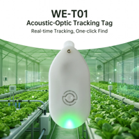 Localizador de Activos Agrícolas Inteligente Zigbee Mesh WE-T01 al por Mayor, Precio de Fábrica, Etiqueta con Alerta de Audio y LED de 7 Colores para Gestión de Activos en Invernaderos