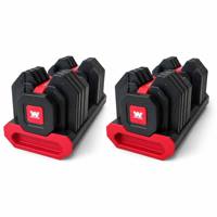 Haltère réglable 4,5-55 lbs, double direction, 360° °   Boîtier en ABS durable et réglable, design compact pour salle de sport à domicile
