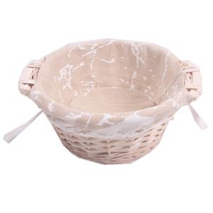 A buon mercato piccolo commercio all'ingrosso di vimini <span class=keywords><strong>cestini</strong></span> di pane con fodera <span class=keywords><strong>in</strong></span> <span class=keywords><strong>tessuto</strong></span> - Product Image 5