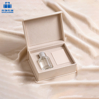 Boîte cadeau de parfum de luxe écologique à fermeture magnétique, avec logo personnalisé, en carton rigide, insert personnalisable pour cosmétiques