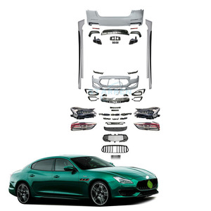 Faros delanteros LED parachoques delantero parachoques trasero faldas laterales actualización completa Retrofit Body Kit para Maserati Quattroporte Trofeo - Product Image 3