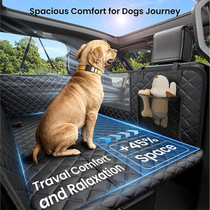 Protector de Asiento para Perros, Hamaca para Mascotas en el Asiento Trasero del Coche, Extensor de Cama para Perros, Protector de Asiento Impermeable Negro, Tamaño Universal - Product Image 3