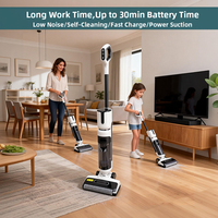 Aspirateur eau et poussière autonettoyant à forte aspiration 14000 Pa, longue autonomie, idéal pour sols durs domestiques – Livraison rapide, le mieux noté