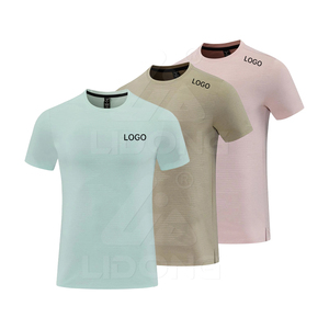 เสื้อยืดโพลีเอสเตอร์ยืดได้ 100% น้ำหนักเบาพิเศษ 75 GSM แห้งเร็ว เหมาะสำหรับวิ่งและออกกำลังกายสำหรับผู้ชาย - Product Image 1