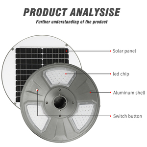 2024 nouveau ufo haute puissance IP65 200W avec capteur de mouvement lumière de jardin <span class=keywords><strong>solaire</strong></span> - Product Image 6