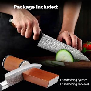 Outdoor Aluminum Alloy Ceramic Rolling Whetstone Steel Rolling <strong>Wheel</strong> <strong>Knife</strong> <strong>Sharpener</strong> with Emery Everyday Use Gift Box Packed