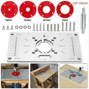 Machine à sculpter le bois, fraiseuse électrique à plateau inversé, outil électrique pour percer le bois, découper les bords, haute précision, rouge et noir - Product Image 3
