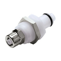 Raccords de tuyauterie à déconnexion rapide CPC avec clapet anti-retour, à montage sur panneau, pour tuyaux de 1/4, 5/16, 3/8, 1/8, 3/16