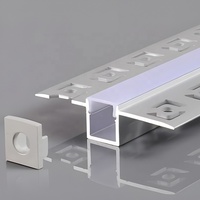 Offre Spéciale LED Canal Diffuseur Lumière Linéaire Plafond Plâtre PC Couverture Diffusée Dissipation Thermique T-Slot pour Villas Aluminium