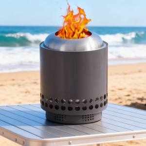 Braciere da tavolo moderno per giardino, terrazza e campeggio con struttura in acciaio inossidabile senza fumo - Product Image 6