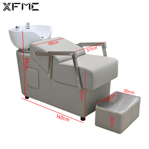 Sillón de Lavacabezas para Barbería y Salón de Belleza con Masaje y Tazón de Champú - Product Image 6