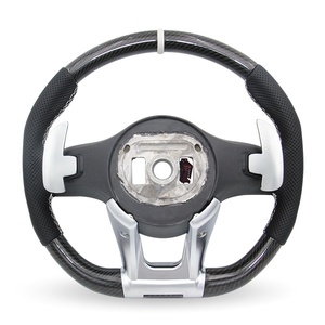 Volante Deportivo de Fibra de Carbono con Base Plana para Mercedes Benz C250 C300 C350 R171 R230 E43 - Product Image 6