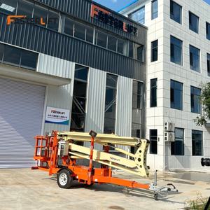 Fasterlift 200kg pemetik ceri truk Aerial kerja <span class=keywords><strong>Platform</strong></span> harga Trailer-mount lipat Boom <span class=keywords><strong>Lift</strong></span> Spider - Product Image 4