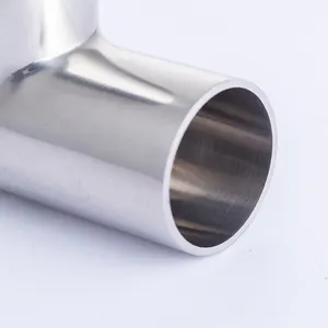 HEDE Direct Sells 3inch 76mm Sanitary Stainless Steel Welded/clamp/welded Tee 3-way Pipe Fittings