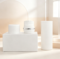 Échantillon gratuit de flacons cosmétiques en plastique blanc sous vide 15ML 30ML 50ML 100 ML 120ML 150ML, flacons à pompe sans air en PP