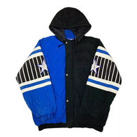 Veste coupe-vent de basket-ball pour hommes, style vintage rétro, football, soccer, grande taille, vêtements pour adultes, nouvelle couleur contrastée, années 80 et 90