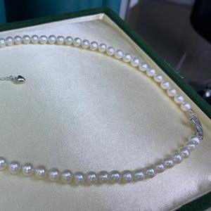 Collier Empress Dowager de la série Saturne, style tendance avec des perles de 8 à 9 mm, légèrement proches de l'parfait - Product Image 5