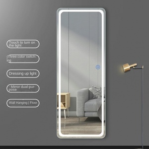 Miroir d'habillage LED multi-fonction tactile <span class=keywords><strong>musculation</strong></span> miroir pleine longueur beauté écran tactile tenture murale chambre - Product Image 2
