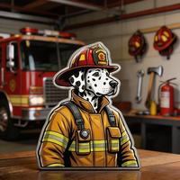 Moneda Conmemorativa de Bombero con Relieve 3D Fundido a Presión, Diseño de Logotipo OEM y Relleno de Color, Venta al Por Mayor