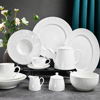 Vaisselle Chargeur Assiettes Mariage Porcelaine Assiettes Blanches Traditionnel Chinois Tasse À Thé Nordique Assiettes Bol Ensemble pour Restaurant