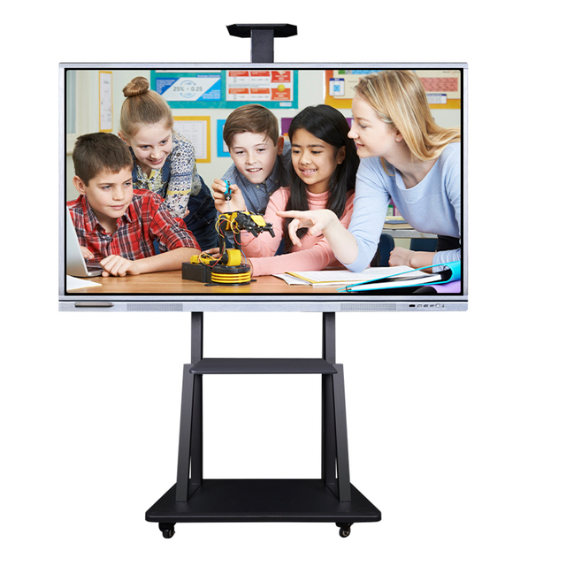 Weier 75 Inch 4K Smart Whiteboard Touch Screen Portable Interactive Smart Board for Teaching
