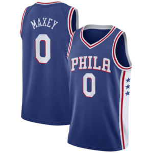 Maglia da Giocatore Philadelphia Fast Break 2025/26 Numero 77 # Edgecombe 8 # Giovanni 3 # Maglia da basket americana Iverson ricamata e cucita - Product Image 4