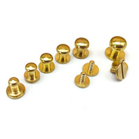 Boutons en laiton massif Sam Browne pour cuir