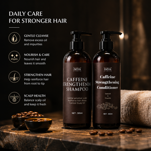 FATIYA Shampoing fortifiant à la caféine 500 ml Anti-chute de cheveux Pour tous types de cheveux Unisexe - Product Image 4
