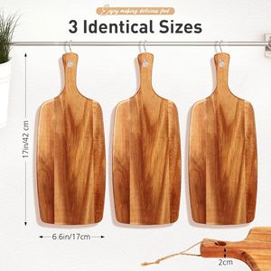 Planche à découper en bois avec revêtement par sublimation, double face, vierge, mini, avec poignée en contreplaqué découpée au laser, 225x85x5mm, en stock, pour projets DIY - Product Image 5
