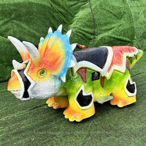 Coche de dinosaurio animatrónico con arranque por moneda para parque de atracciones, venta de fábrica - Product Image 1