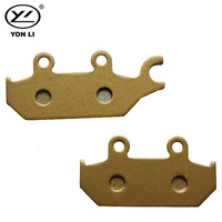 Nouvelles plaquettes de frein de moto de haute qualité sans amiante, semi-métalliques/céramiques, style OEM, rivetées, YAMAHA XT 600 E, marque YONGLI