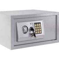 Coffre-fort numérique électronique OLEWAY Mini Gold à double déverrouillage par mot de passe et clé, idéal pour la maison, l'hôtel, le stockage d'argent et de bijoux - Vente Flash