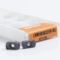 Plaquettes de fraisage carrées en carbure LNMU0303ZER-MJ KOVES OEM pour supports d'outils de fraisage CNC HXN03R TXN03R EXN03R