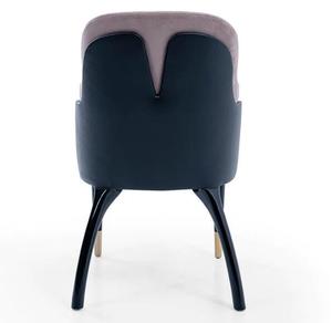 Chaise dinante de finition tapissée et tuftée par tissu arrière en bois de luxe commercial pour le DC-1755 de pièce de VIP de restaurant - Product Image 6