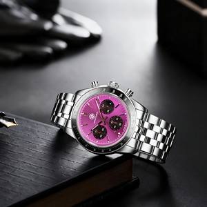 使い捨てメンズ腕時計304ステンレス鋼クォーツ時計高級クロノグラフスポーツクォーツ時計 - Product Image 4