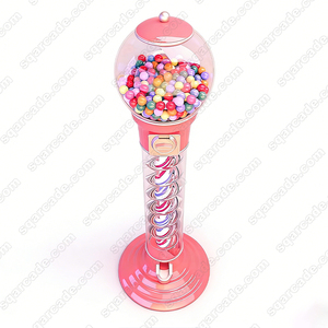 <strong>Coin</strong> Operated Spiral Gum <strong>Capsules</strong> Vending Gumball Machine with <strong>Capsule</strong> Toys or Bouncy Ball Gachapon Vending Machine - Product Image 2