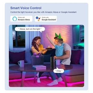 Tira de Luces <span class=keywords><strong>LED</strong></span> USB Tuya, Tira de Luces <span class=keywords><strong>LED</strong></span> Inteligente <span class=keywords><strong>Wifi</strong></span> <span class=keywords><strong>RGB</strong></span> Dreamcolor de 5 V <span class=keywords><strong>5050</strong></span>, Lámpara de Luz Direccionable Compatible con Alexa y Google para el Hogar - Product Image 4