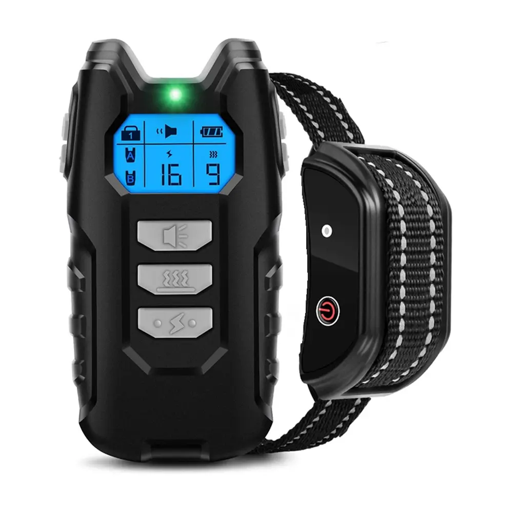 800m Electric Dog Training Collar Waterproof Pet Remote Control Rechargeable Training Dog Collar With Shock Vibration Sound