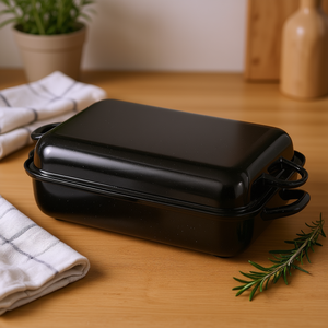 Riess Roasting <b>Pan</b> Classic 24x16 Cm With Lid For Oven Use - Product Image 3