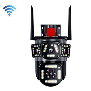 Mới nhất đa-ống Kính ba màn hình liên kết Giám sát <span class=keywords><strong>camera</strong></span> giám sát 360 độ Panorama từ xa trong nhà không dây Wifi máy ảnh - Product Image 2