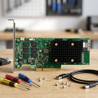 Tarjeta RAID Broadcom 9560-8i/16i de 8/16 Puertos SCSI SAS/SATA/NVMe LSI, Controlador de Servidor PCIE Interno, Adaptador de Red