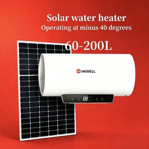 Chauffe-eau <span class=keywords><strong>solaire</strong></span> photovoltaïque à double alimentation, interrupteur double énergie, réservoir anti-givre en acier inoxydable 60L pour <span class=keywords><strong>douche</strong></span> de balcon d'appartement - Product Image 1