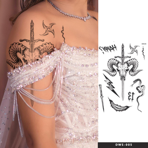 Venta al por mayor de nuevos materiales fiesta impermeable tatuaje pegatina calabazas fantasmas y monstruos Halloween tatuaje temporal - Product Image 1